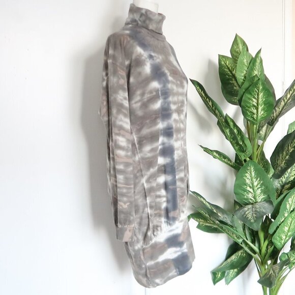 Young Fabulous & Broke Tie Dye Long Sleeve Turtle Neck Sweatshirt Mini Dress M - Picture 8 of 16